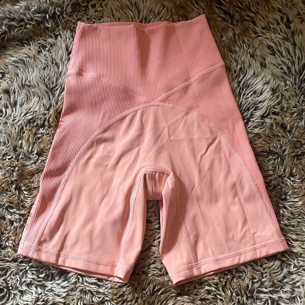 Aerie Pink High-Waisted Bike Shorts